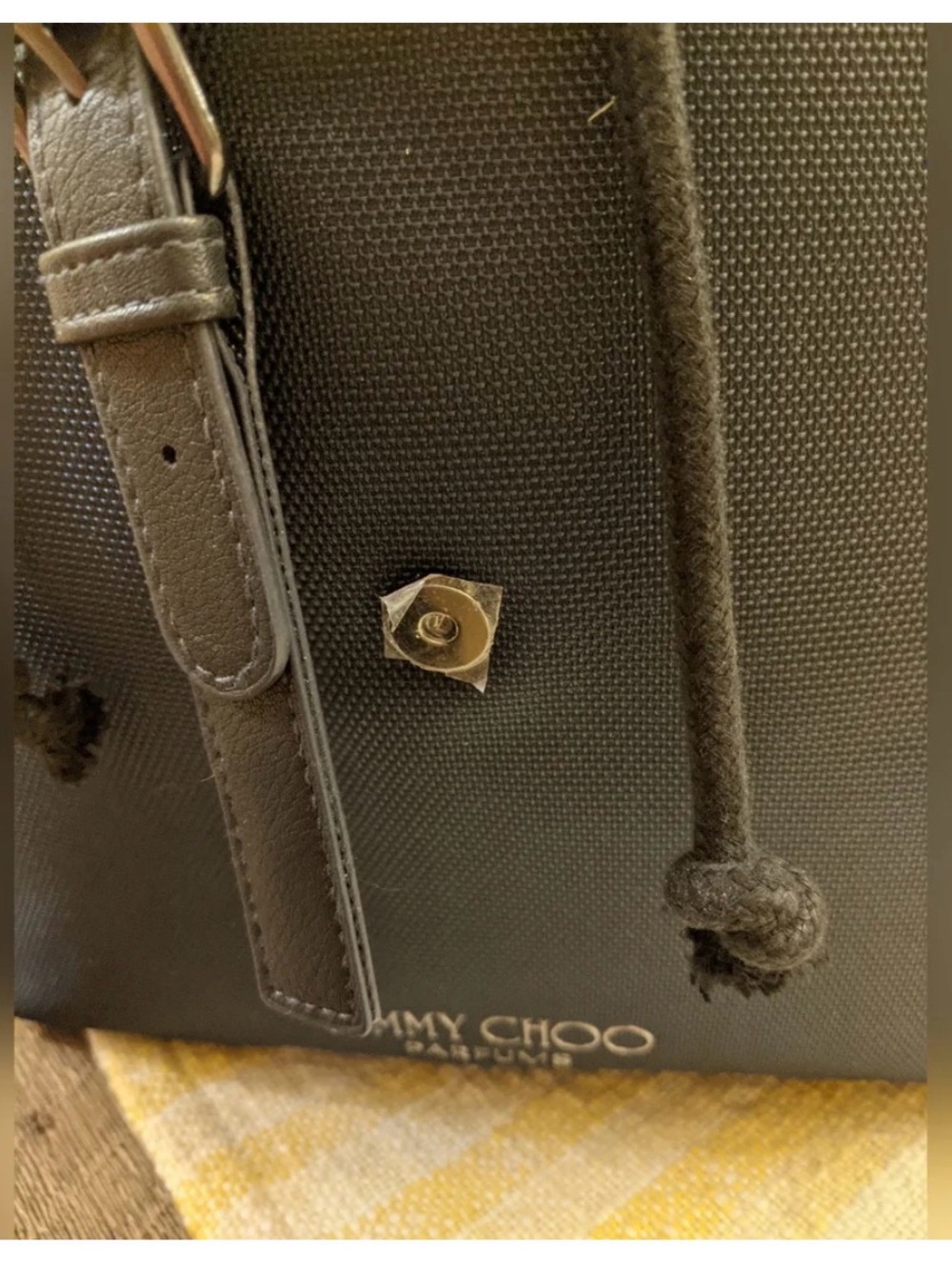 Jimmy Choo Black Drawstring Backpack - Picture 4 of 7
